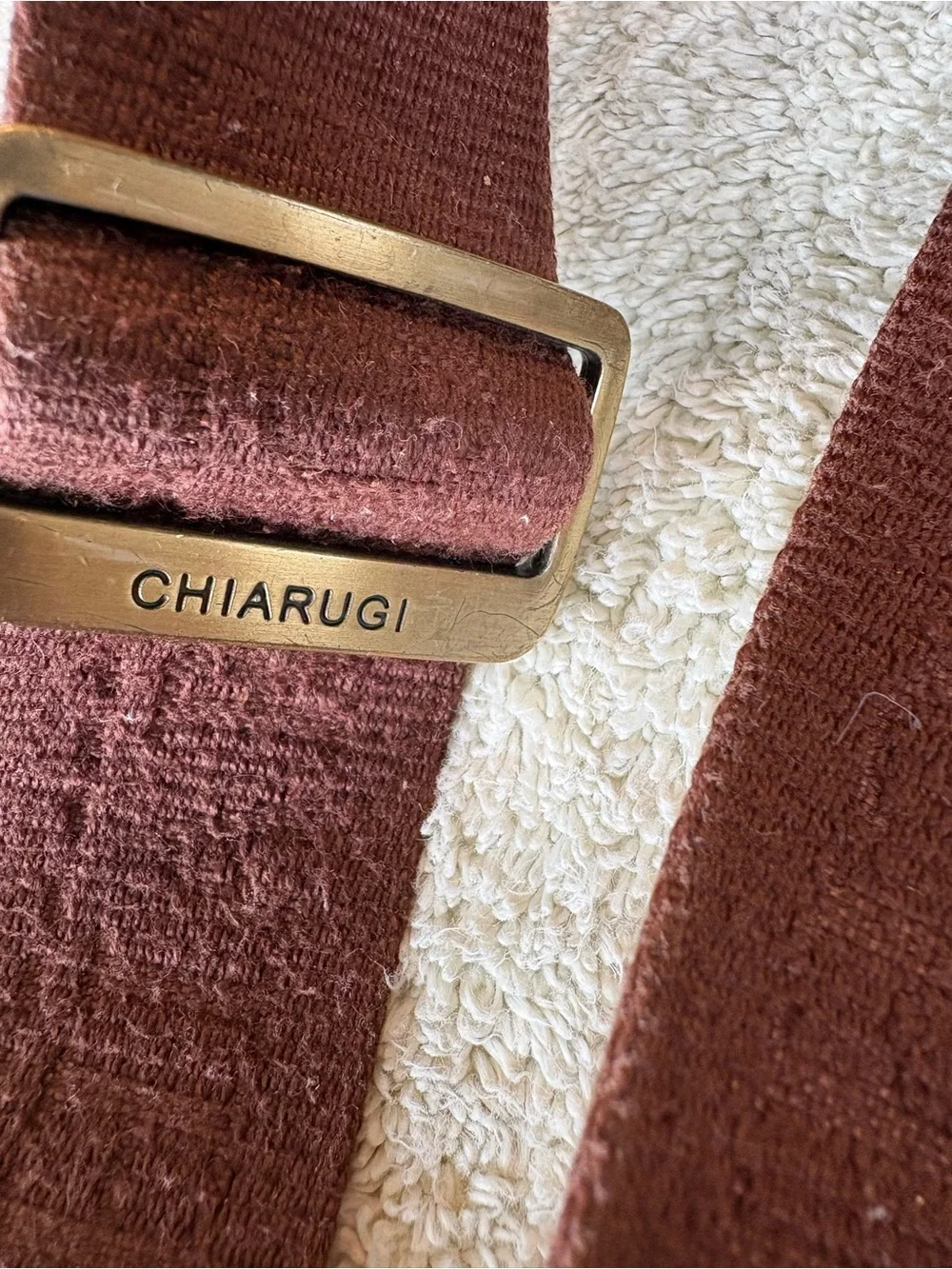Chiarugi Brown Italian Leather Messenger Bag